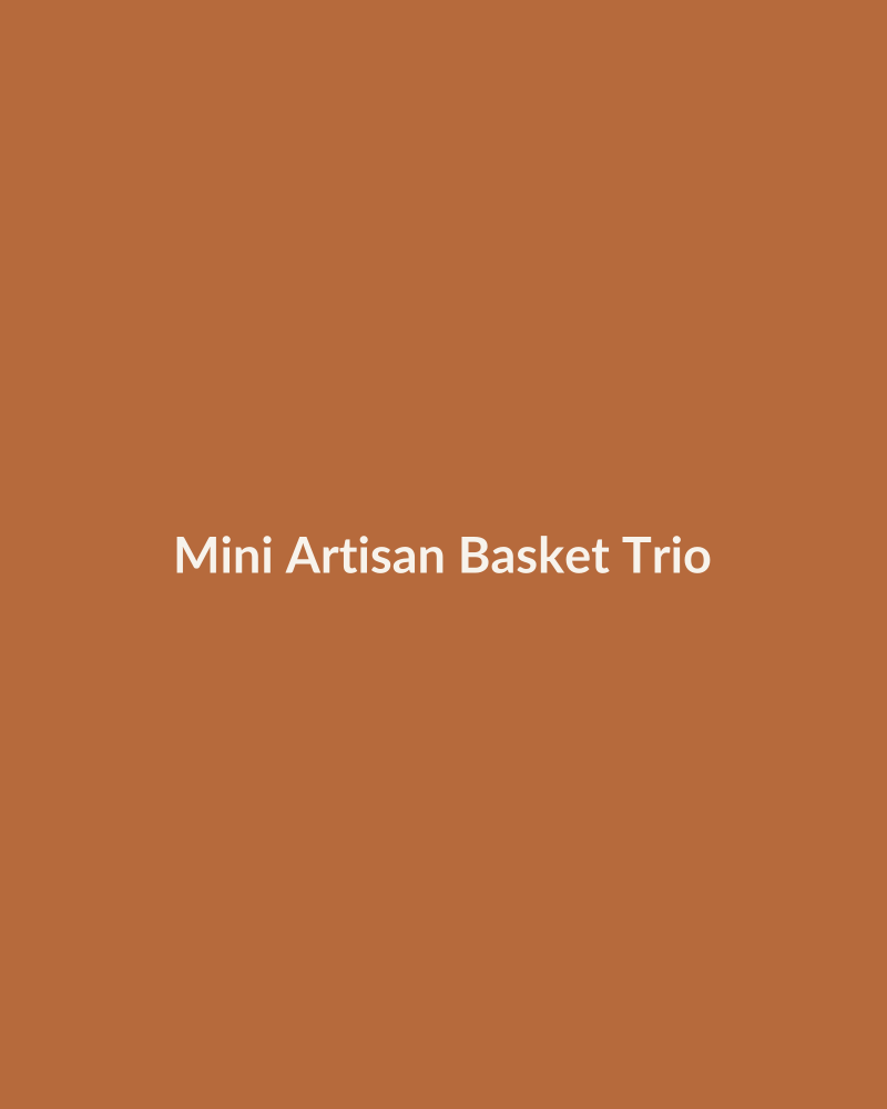 Mini Artisan Basket Trio