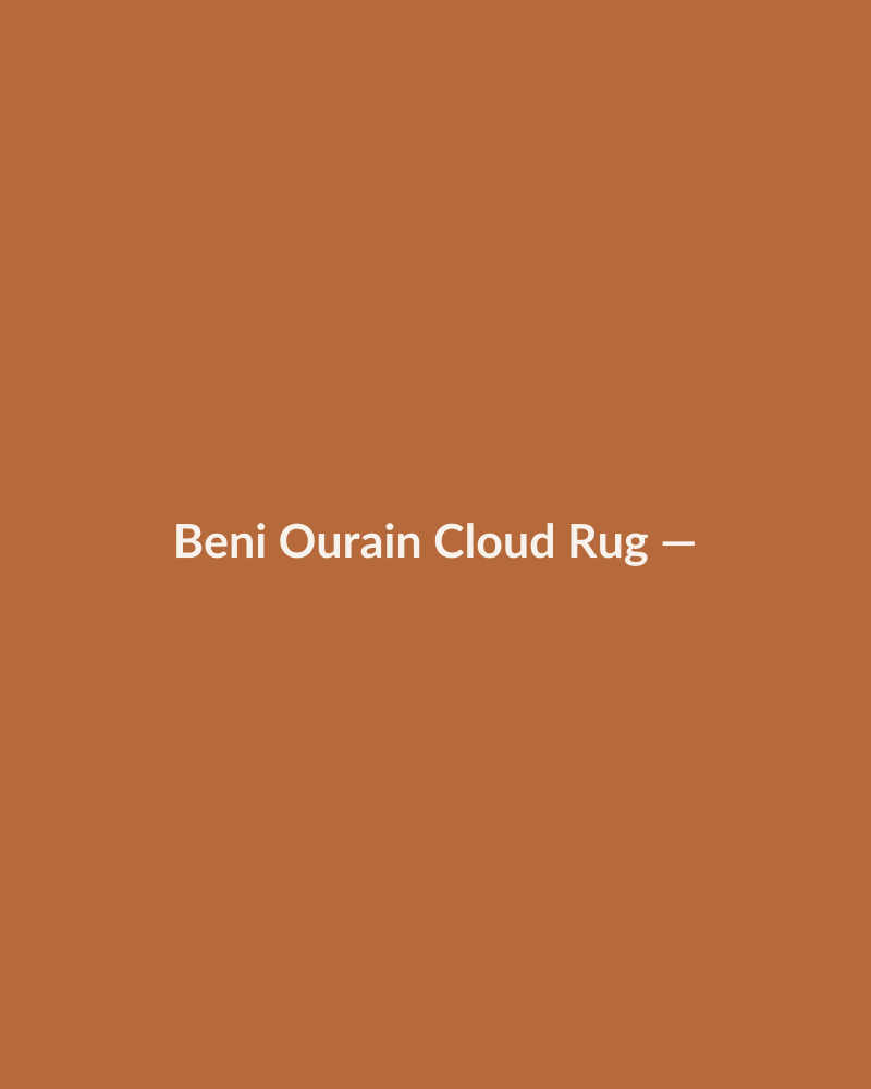 Beni Ourain Cloud Rug ÔÇö Ivory & Charcoal