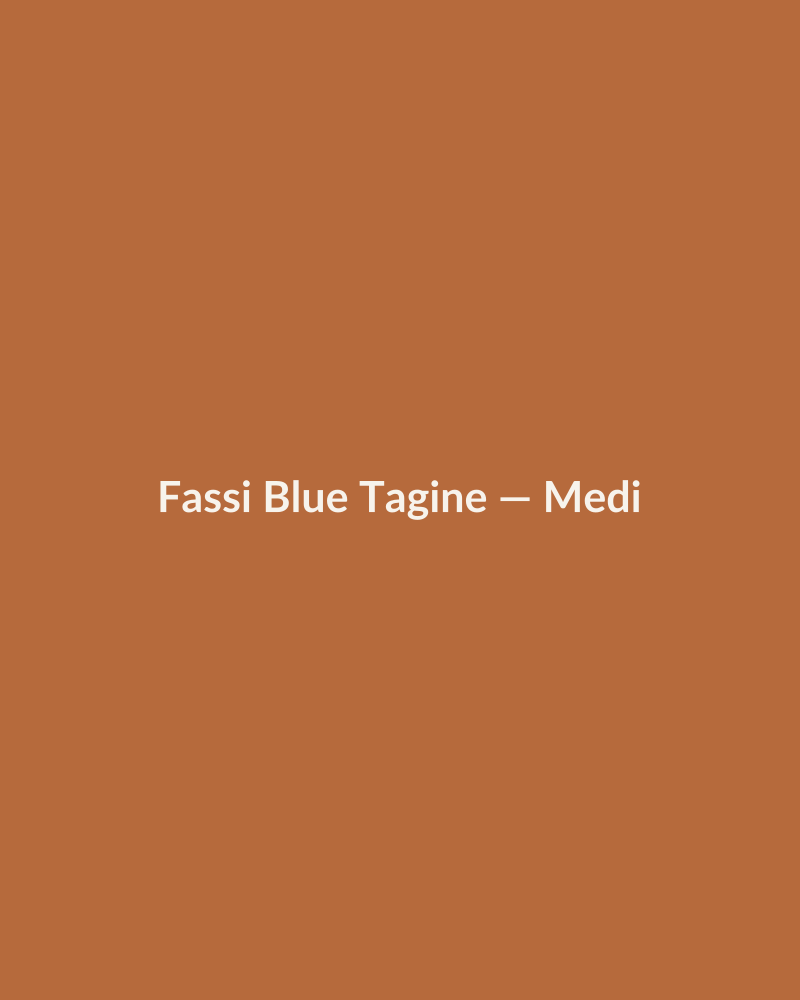 Fassi Blue Tagine ÔÇö Medium