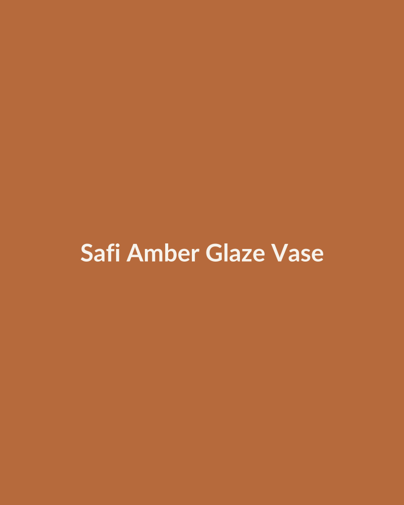 Safi Amber Glaze Vase
