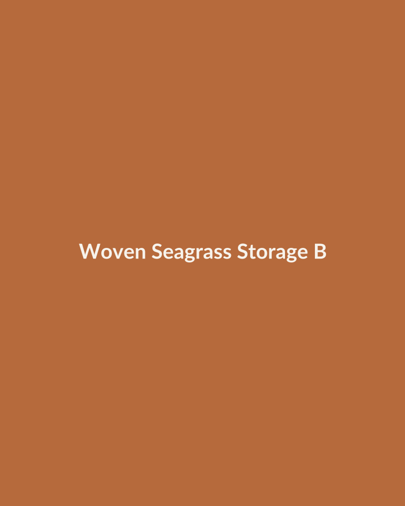 Woven Seagrass Storage Basket